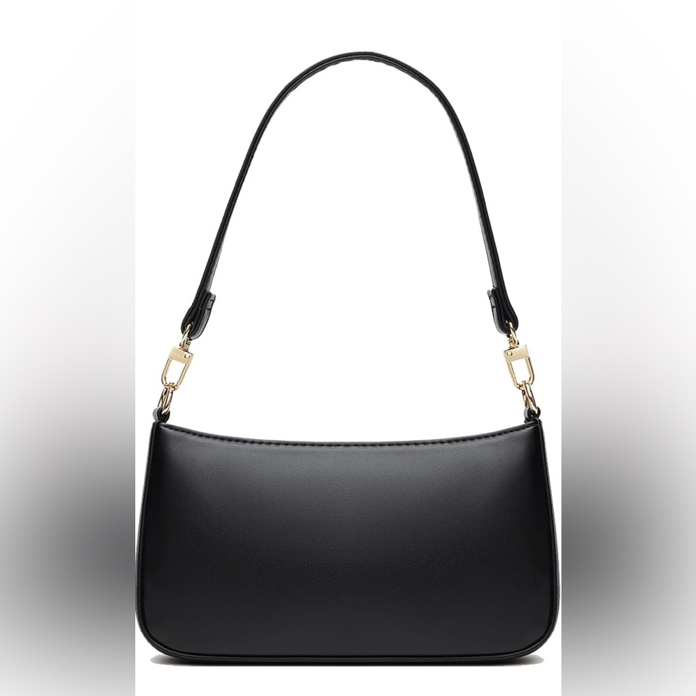 Women Shoulder Baguette Bag Retro Vegan Leather Classic Tote HandBags Purses